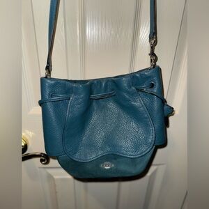 Coach teal crossbody